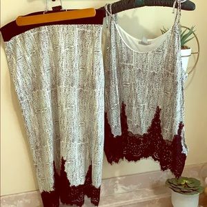 H&M Pencil Skirt & Camisole Set